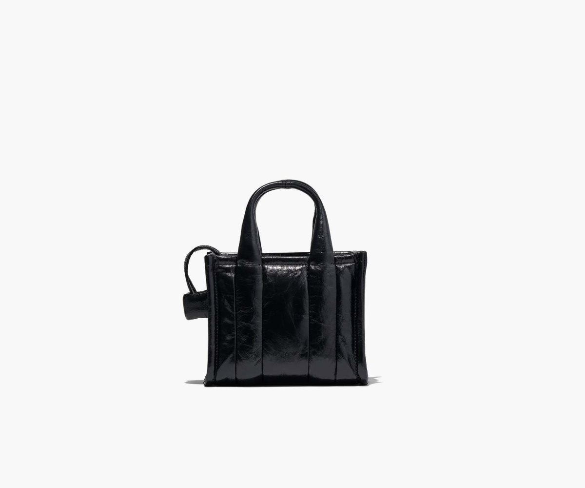 Marc Jacobs Shiny Crinkle Micro Tote Negras | 2467950-NP