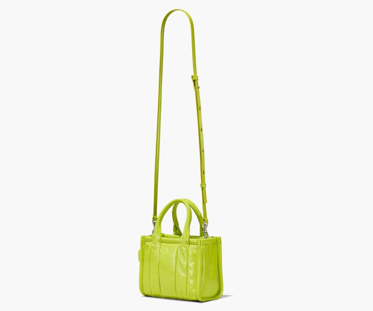 Marc Jacobs Shiny Crinkle Micro Tote Verde Claro | 5398074-WF