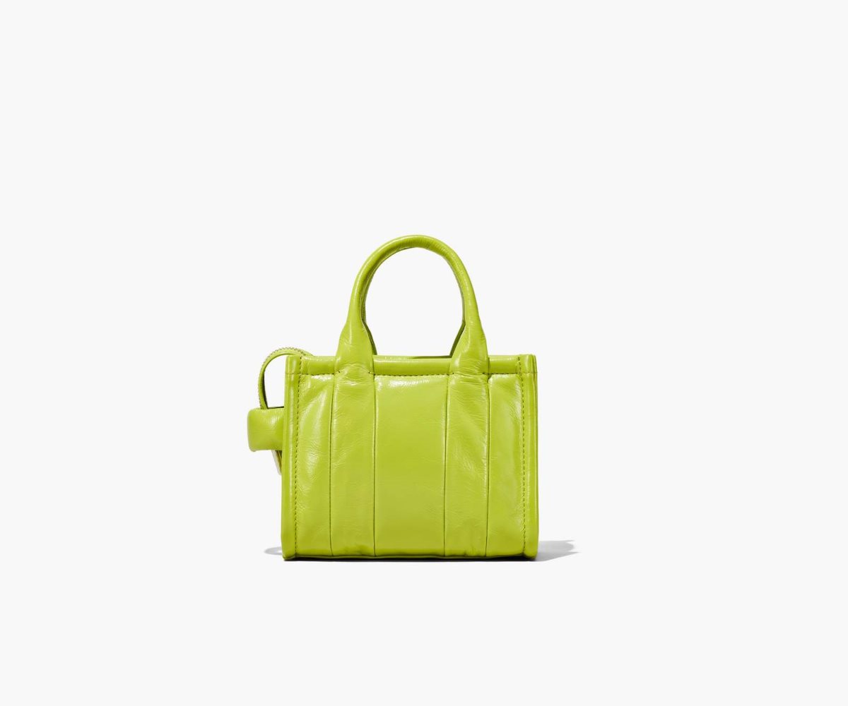 Marc Jacobs Shiny Crinkle Micro Tote Verde Claro | 5398074-WF