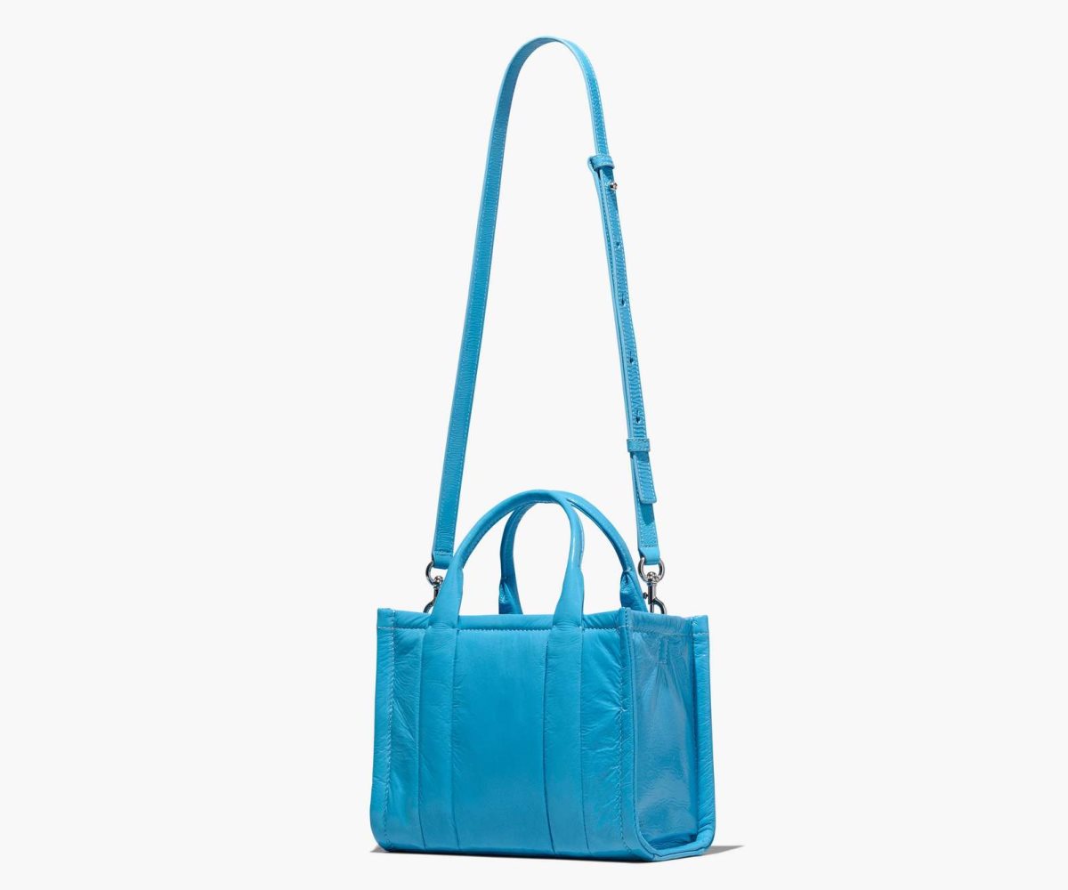 Marc Jacobs Shiny Crinkle Mini Tote Azules | 2186379-IU