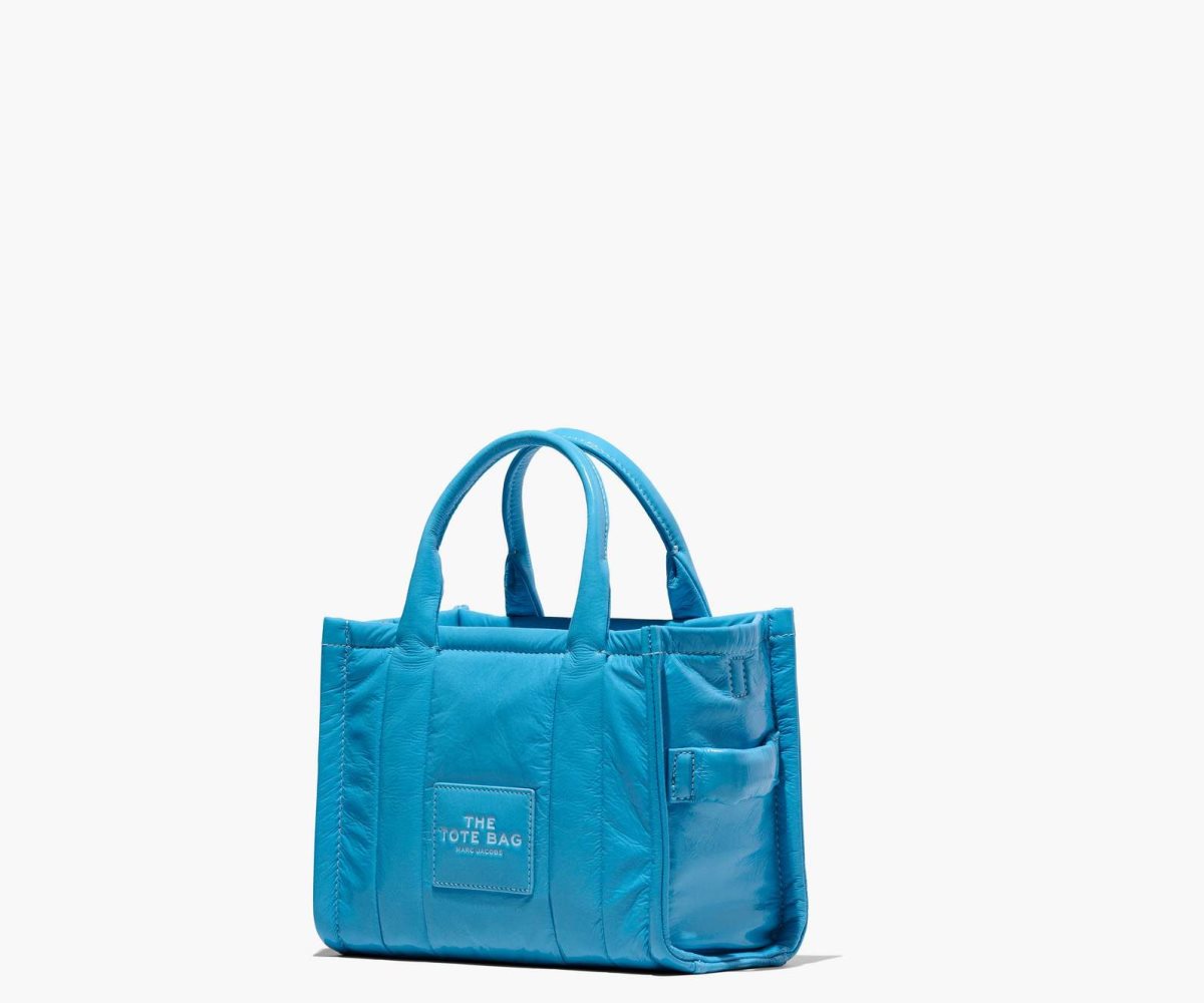 Marc Jacobs Shiny Crinkle Mini Tote Azules | 2186379-IU