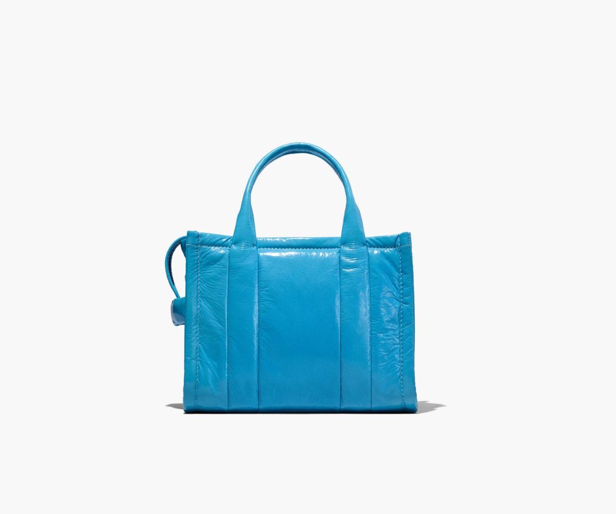 Marc Jacobs Shiny Crinkle Mini Tote Azules | 2186379-IU