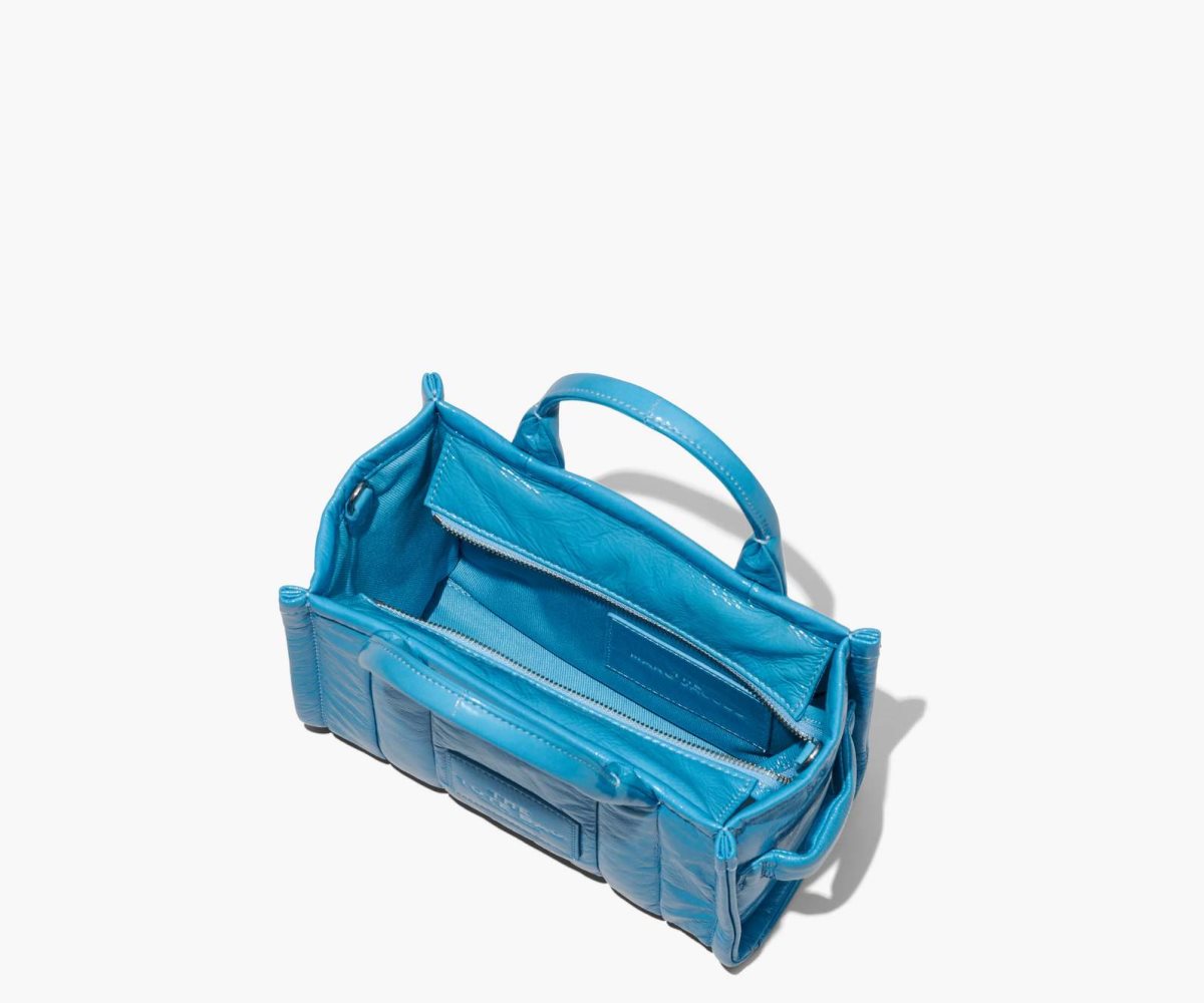 Marc Jacobs Shiny Crinkle Mini Tote Azules | 2186379-IU