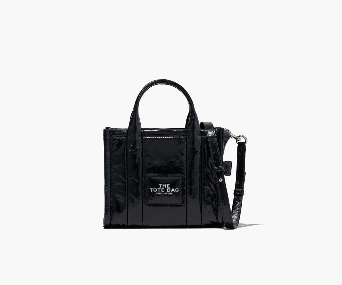 Marc Jacobs Shiny Crinkle Mini Tote Negras | 7514820-EY