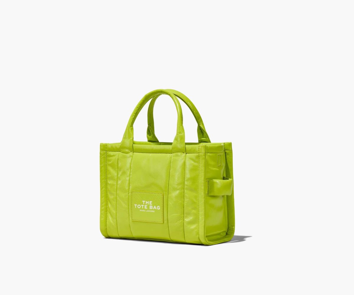 Marc Jacobs Shiny Crinkle Mini Tote Verde Claro | 3489506-BF