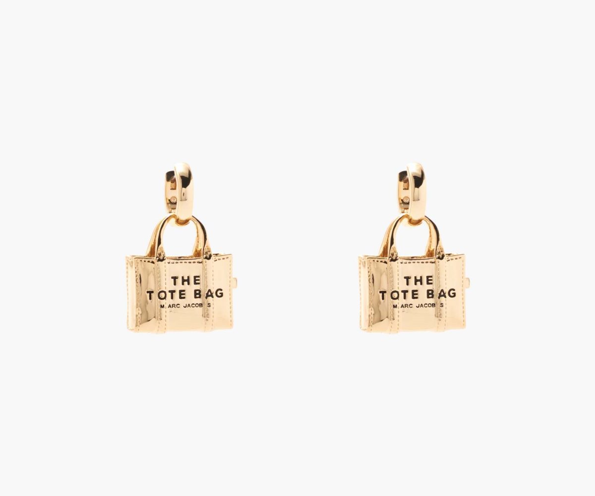 Marc Jacobs Tote Bag Earrings Doradas Claro | 6809472-BU