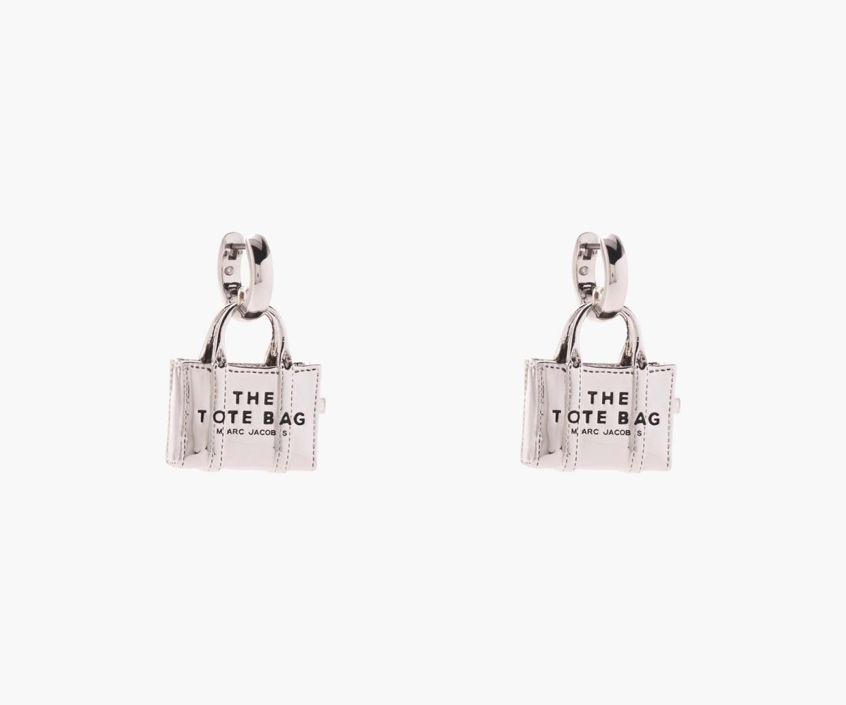 Marc Jacobs Tote Bag Earrings Plateadas Claro | 4860197-IG