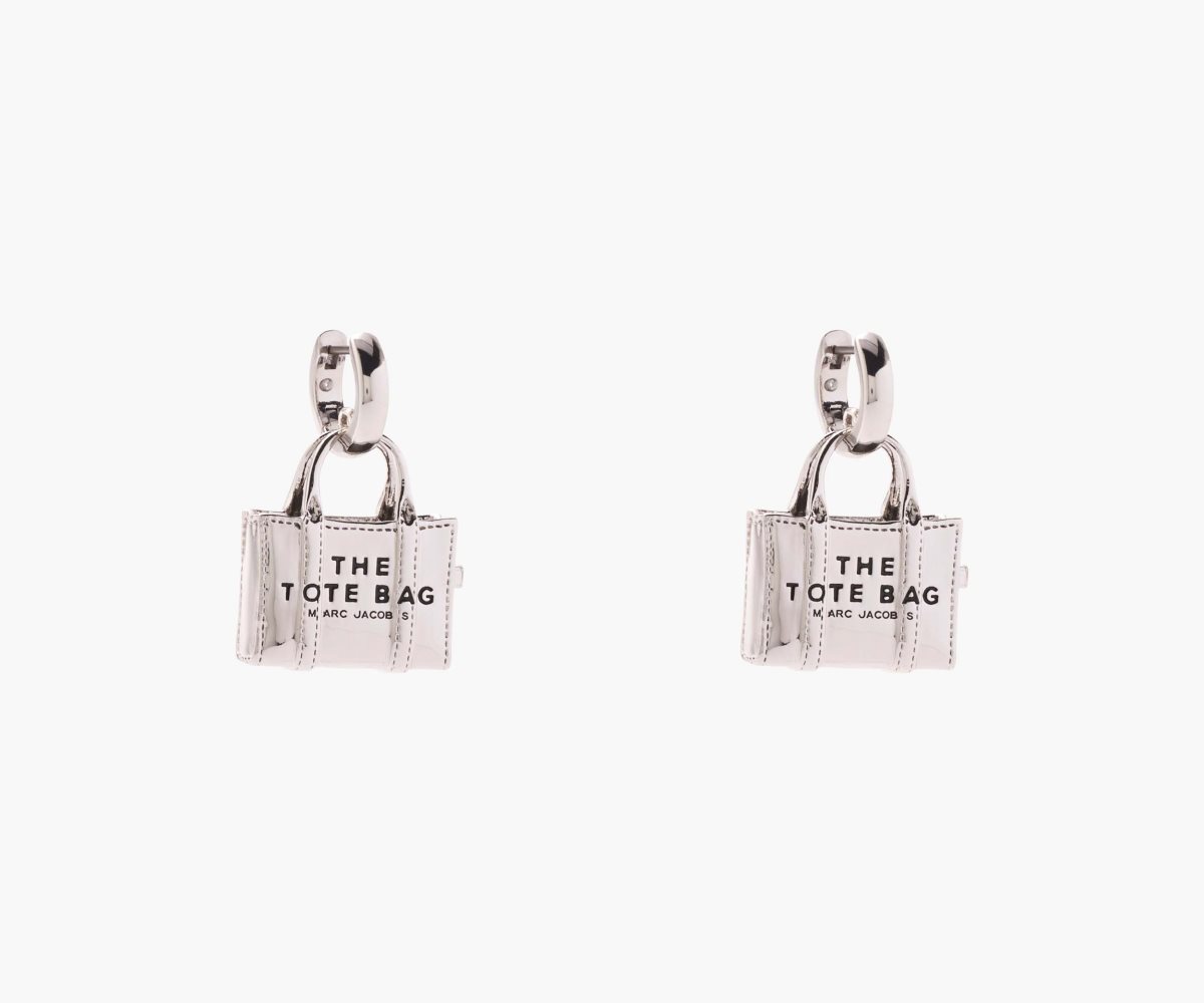 Marc Jacobs Tote Bag Earrings Plateadas Claro | 4860197-IG