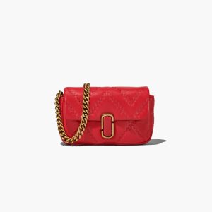 Marc Jacobs Acolchado Cuero J Marc Mini Bag Rojas | 2493576-XF