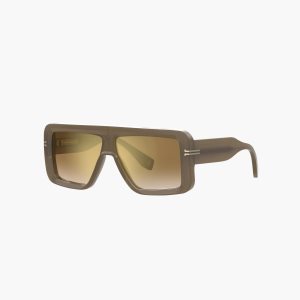 Marc Jacobs Icon Rectangular Sunglasses Verde Oliva | 5264038-HZ