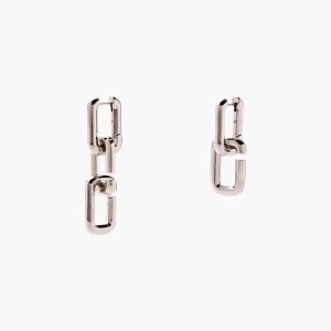 Marc Jacobs J Marc Chain Link Earrings Plateadas | 0528973-ES