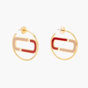 Marc Jacobs J Marc Colorblock Hoops Rojas Multicolor Doradas | 7943180-RN