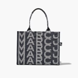 Marc Jacobs Monogram Denim Large Tote Azules | 9684752-HA