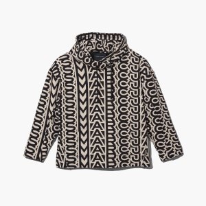 Marc Jacobs Monogram Oversized Hoodie Negras Blancas | 7638094-YK