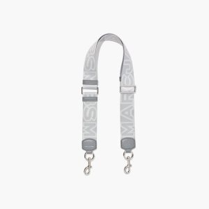 Marc Jacobs Outline Logo Webbing Correa Gris Multicolor | 5096312-UB