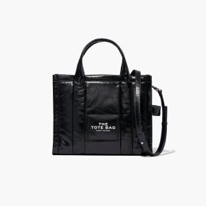 Marc Jacobs Shiny Crinkle Medium Tote Bag Negras | 3075649-BH