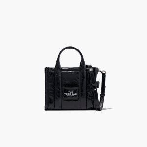 Marc Jacobs Shiny Crinkle Mini Tote Negras | 7514820-EY