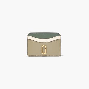 Marc Jacobs Snapshot Card Case Plateadas Verde Oliva Multicolor | 4170689-NX