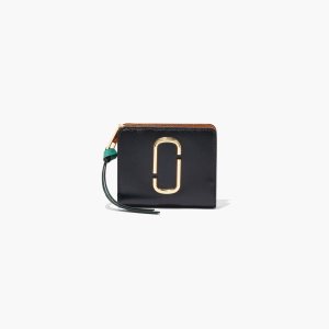 Marc Jacobs Snapshot Mini Compact Wallet Negras Naranjas Multicolor | 6371480-PF