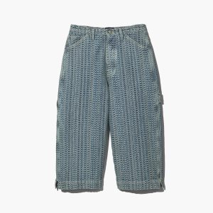 Marc Jacobs Washed Monogram Oversized Denim Corta Naranjas Azules | 9783521-VU